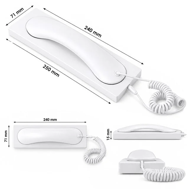 PM-39123 Retro Nostaljik Type C Girişli Telefon Ahizesi görsel 3