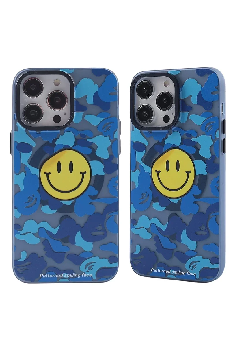 Apple iPhone 14 Pro Kılıf Apollo Magneticsafe Desenli Kapak - Apollo Mavi - 1