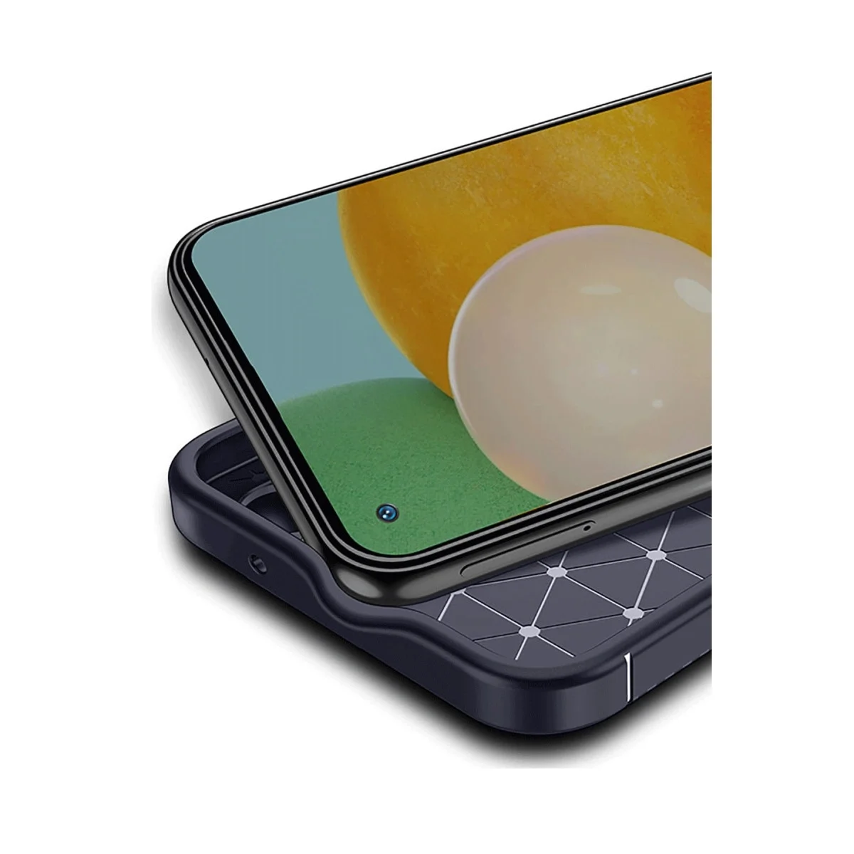 Xiao Red Note 14 Pro 4g Kılıf Auto Focus Karbon Kapak - Siyah görsel 4