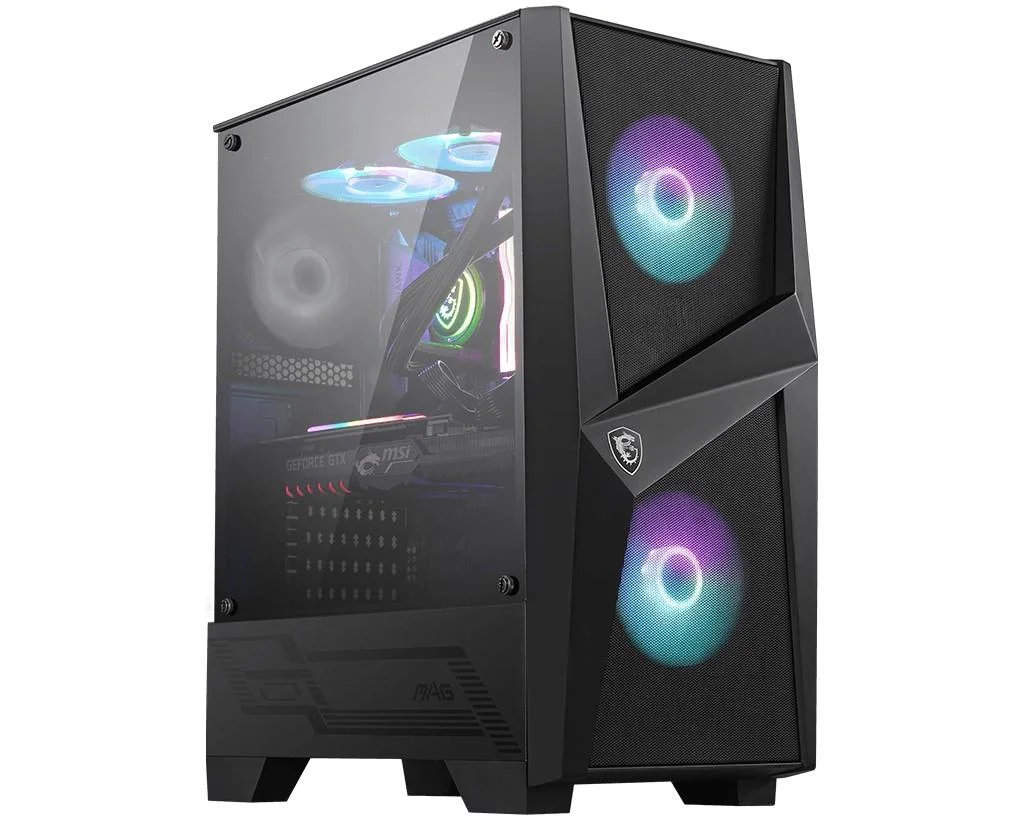 Mag Forge 100R Temperlı Cam Argb Psu Yok 2X120MM 1X120MM Gamıng Atx Kasa Siyah görsel 2