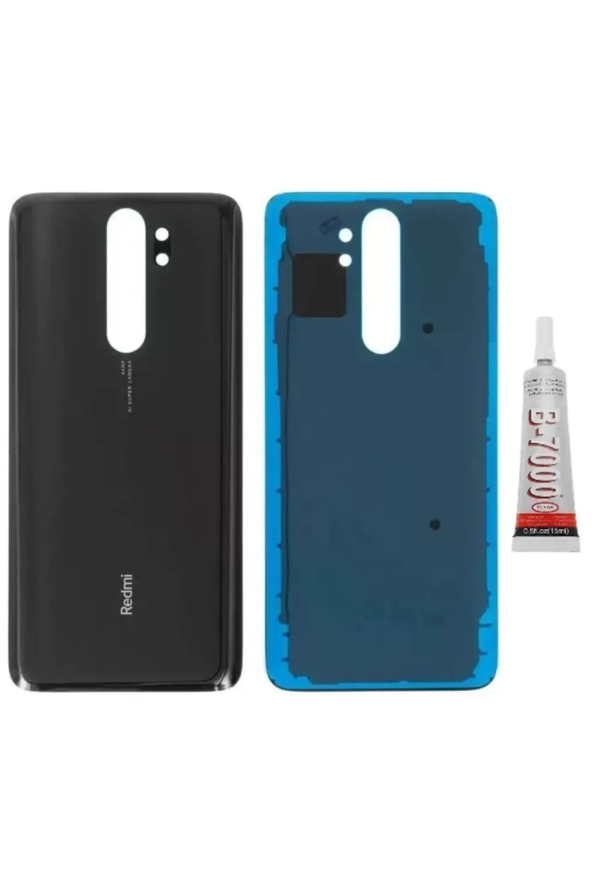 Redmi Note 8 Pro Arka Pil Kapağı ve Yapıştırıcı He görsel 3