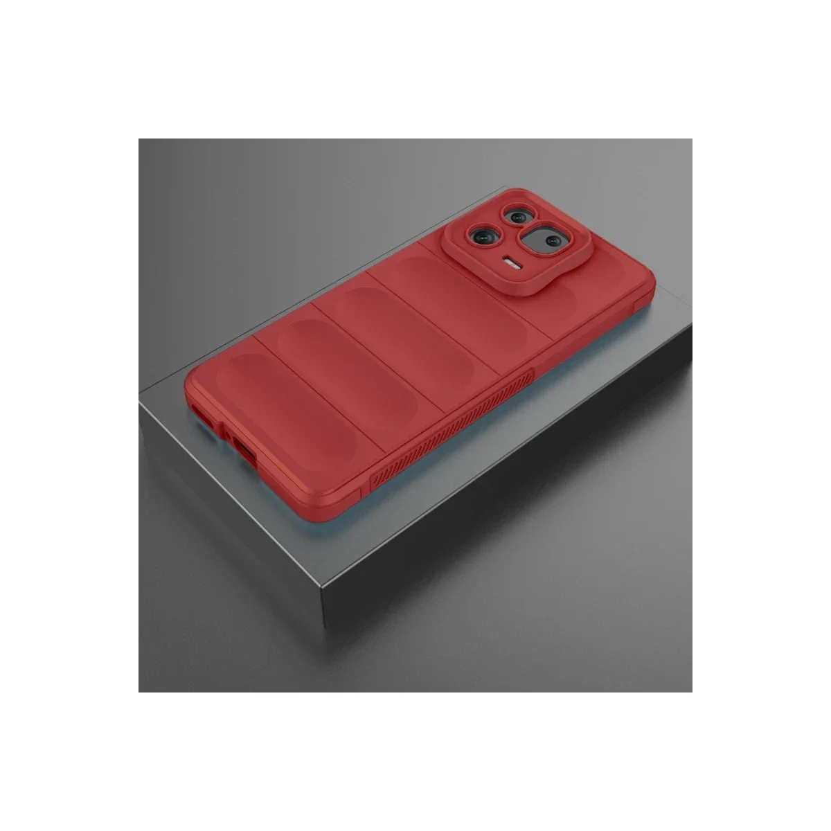 Xiaomi Mi 13 Kılıf Optimum Silikon - Kırmızı görsel 2