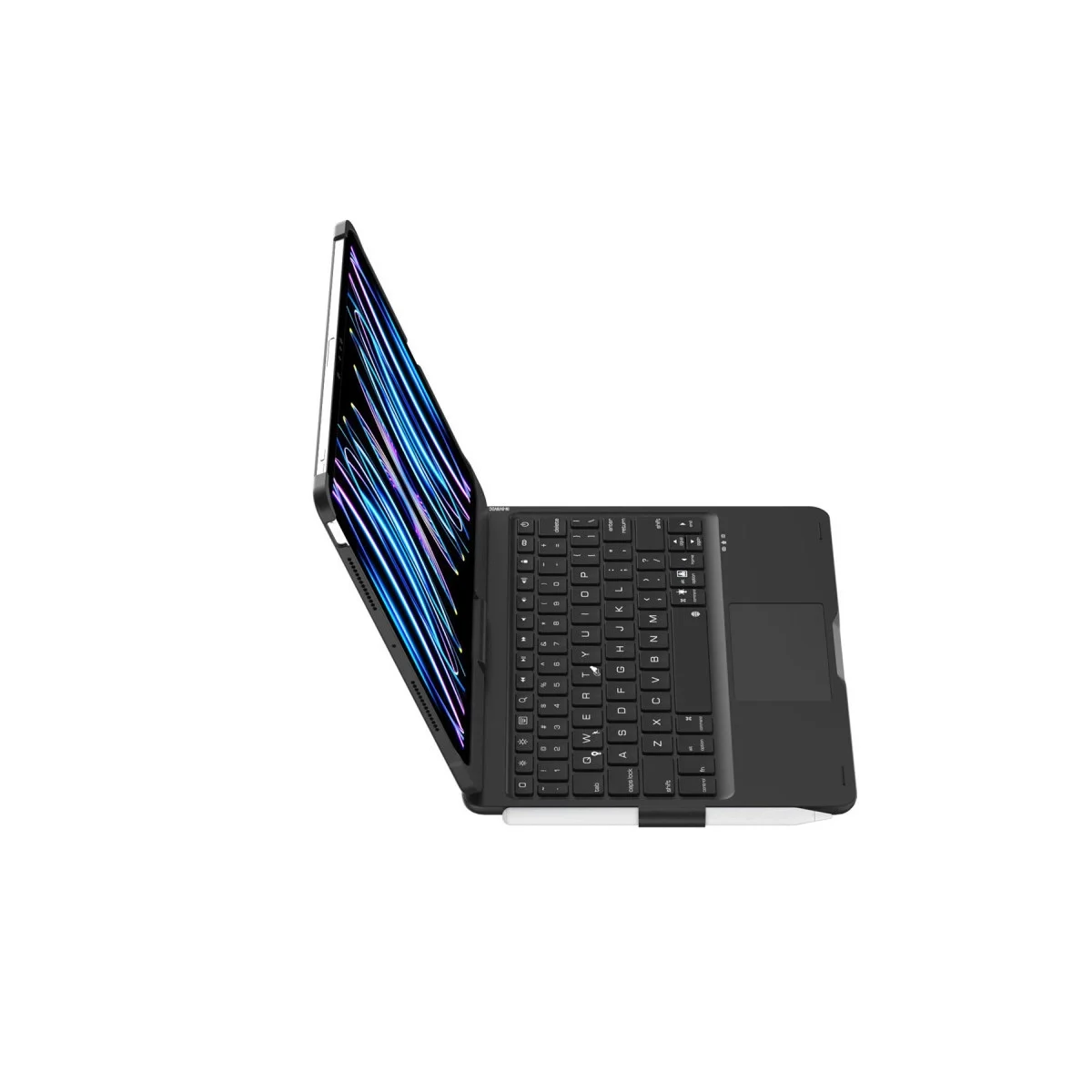 Apple İpad Pro 11 (2024) F11 Ats Kılıf Magic Dönen Klavyeli Tablet Kılıf - Siyah görsel 5