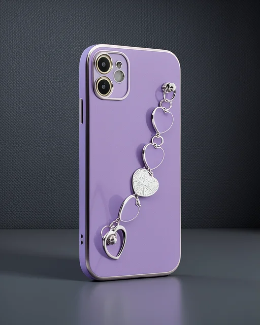 Apple İphone 12 Kılıf Esila Silikon - Mor