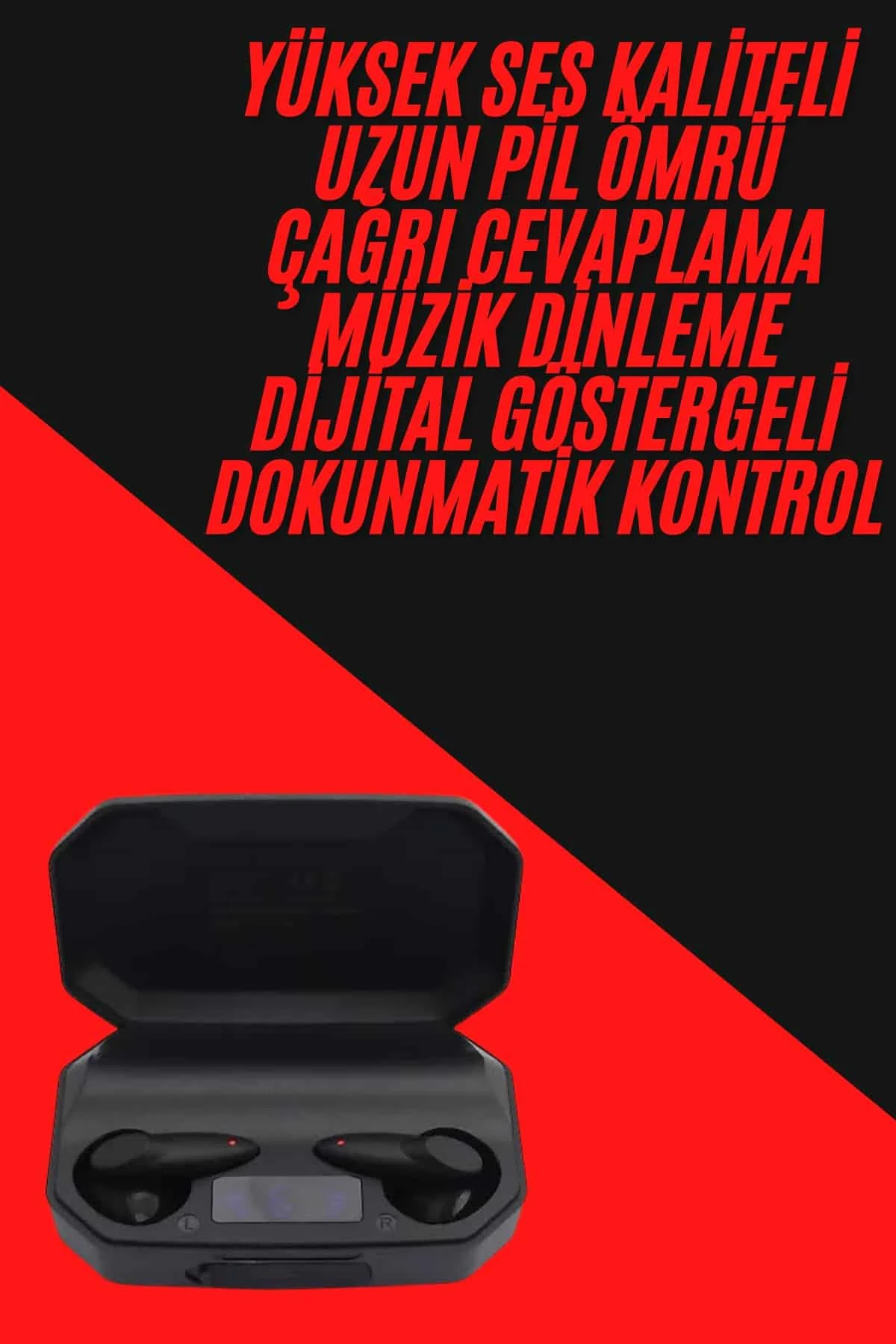 Siyah Profesyonel Kulaklık HD krofonlu Çağrı Cevaplayabilen görsel 2