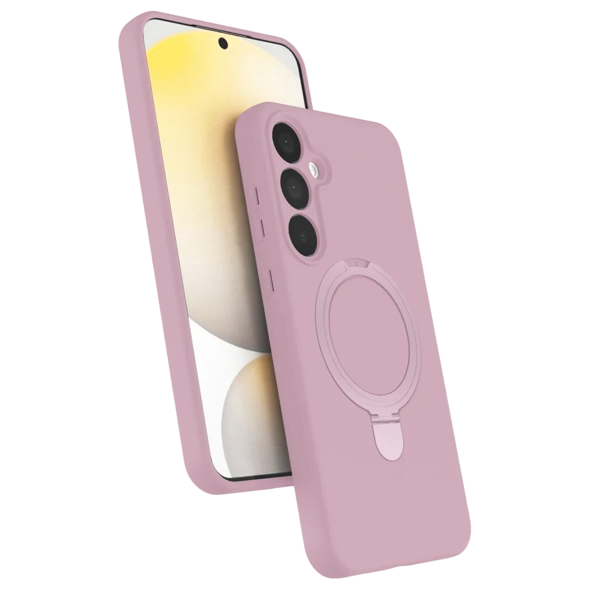 Samsung Galaxy A35 5G Regal Magsafe Standlı Kapak - Açık Pembe