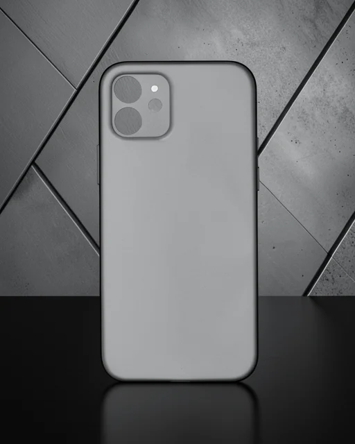 Apple İphone 12 Kılıf Pp Ultra İnce Kapak - Gri