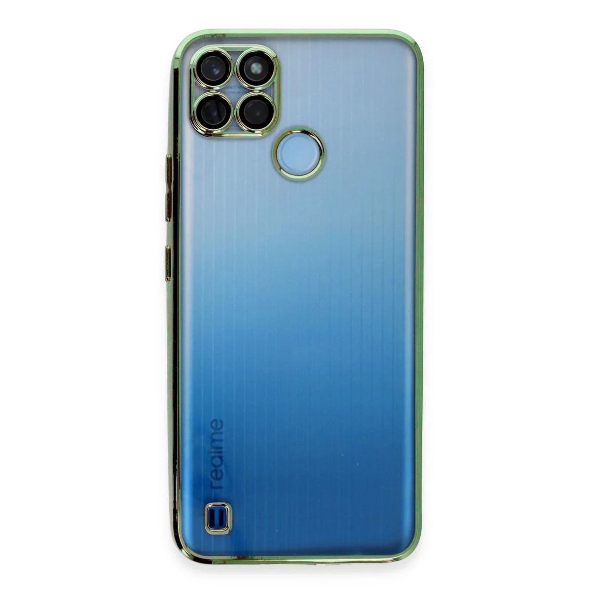 Realme C25y Kılıf Razer Lensli Silikon - Yeşil görsel 2