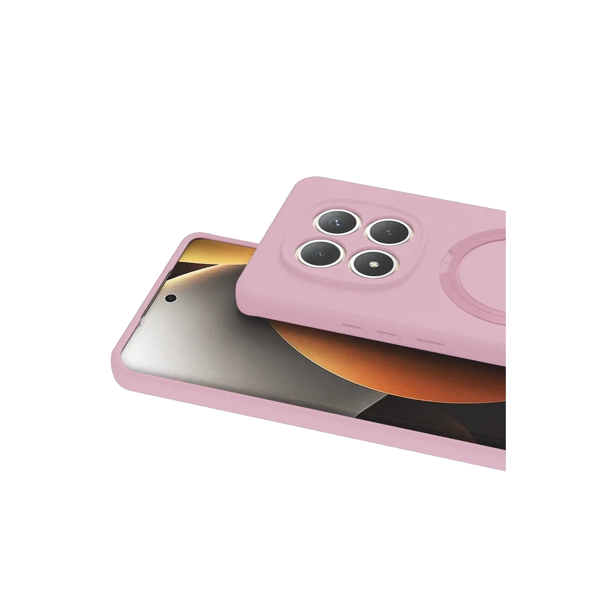 Xiaomi Redmi Note 15 4G Regal Magsafe Standlı Kapak - Açık Pembe görsel 2