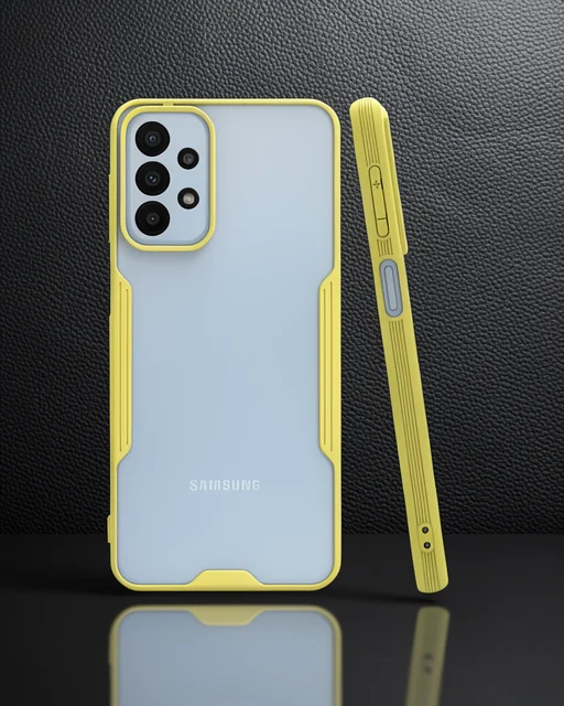 Samsung Galaxy A23 4g Kılıf Platin Silikon - Sarı