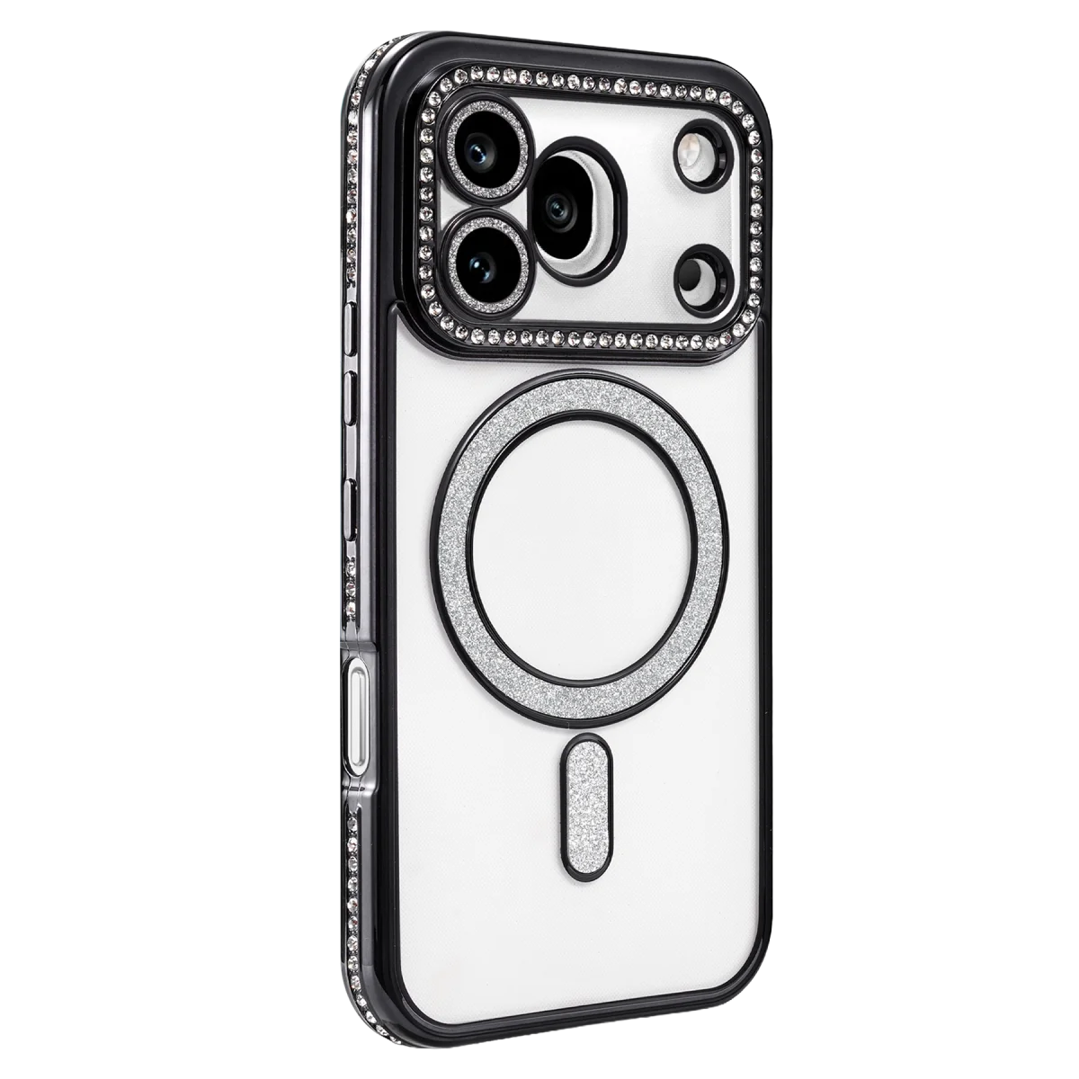 Huawei Honor 600 Pro Joke Simli Magneticsafe Kılıf - Siyah görsel 2