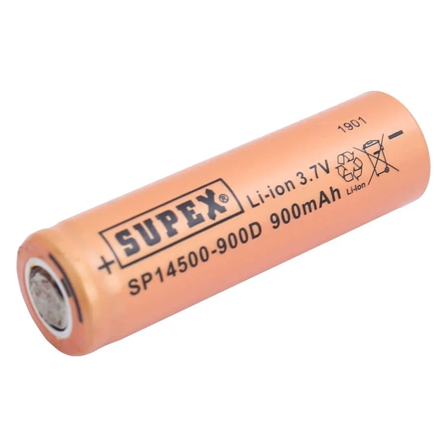 SP14500-900D 3.7V 14500 Model 900mAh Li-İon Düz Kafa Pil görsel 2