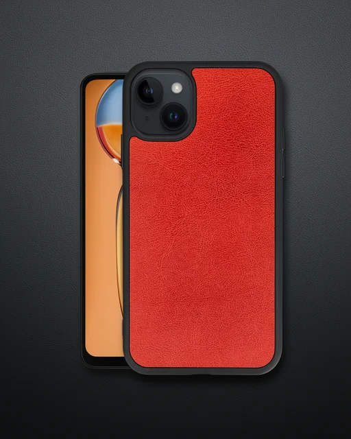 Apple İphone 14 Kılıf Aras Deri Kapak - Kırmızı