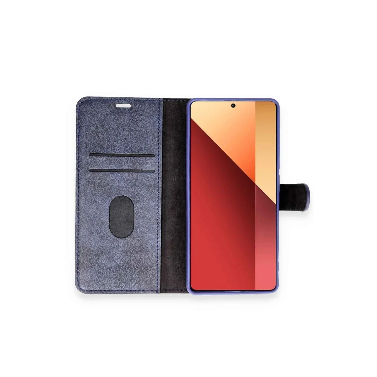 Xiaomi Redmi Note 13 Pro 4G Kılıf Trend S Plus Kapaklı Kılıf - Kırmızı görsel 3