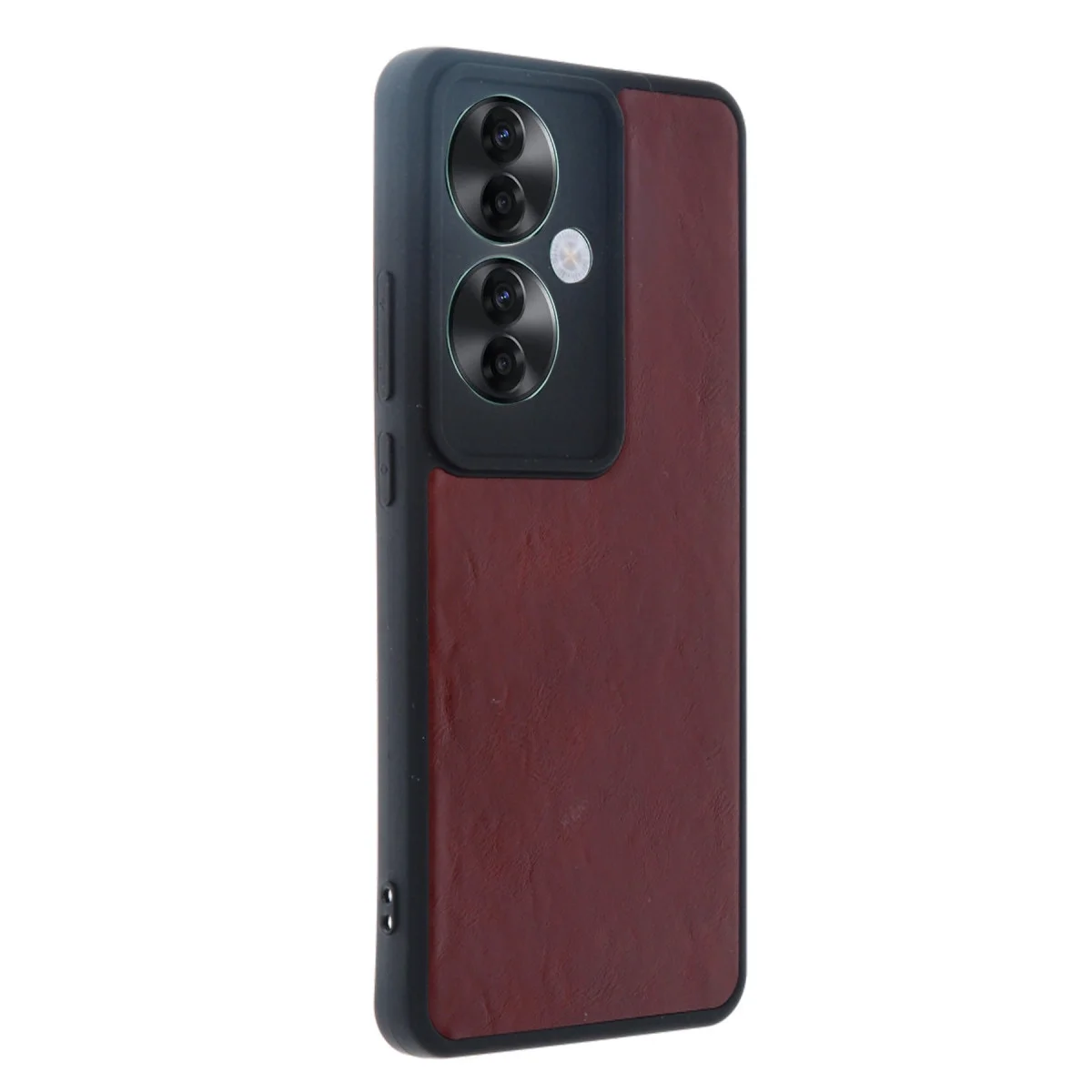 Oppo Reno 11f Kılıf Aras Deri Kapak - Bordo görsel 2