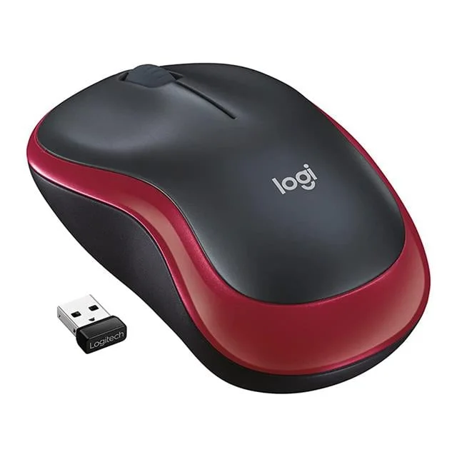 Logitech M185 Kablosuz Kırmızı Mouse görsel 3