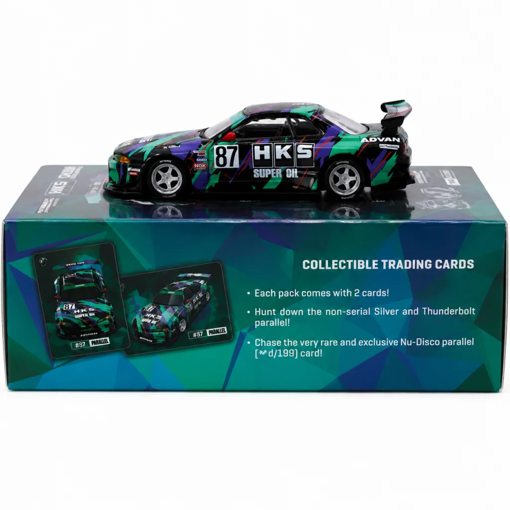 1/64 Nissan Skyline (R32) Widebody HKS with Tarmac Cards Combo Set - Designed by Jon Sibal görsel 3