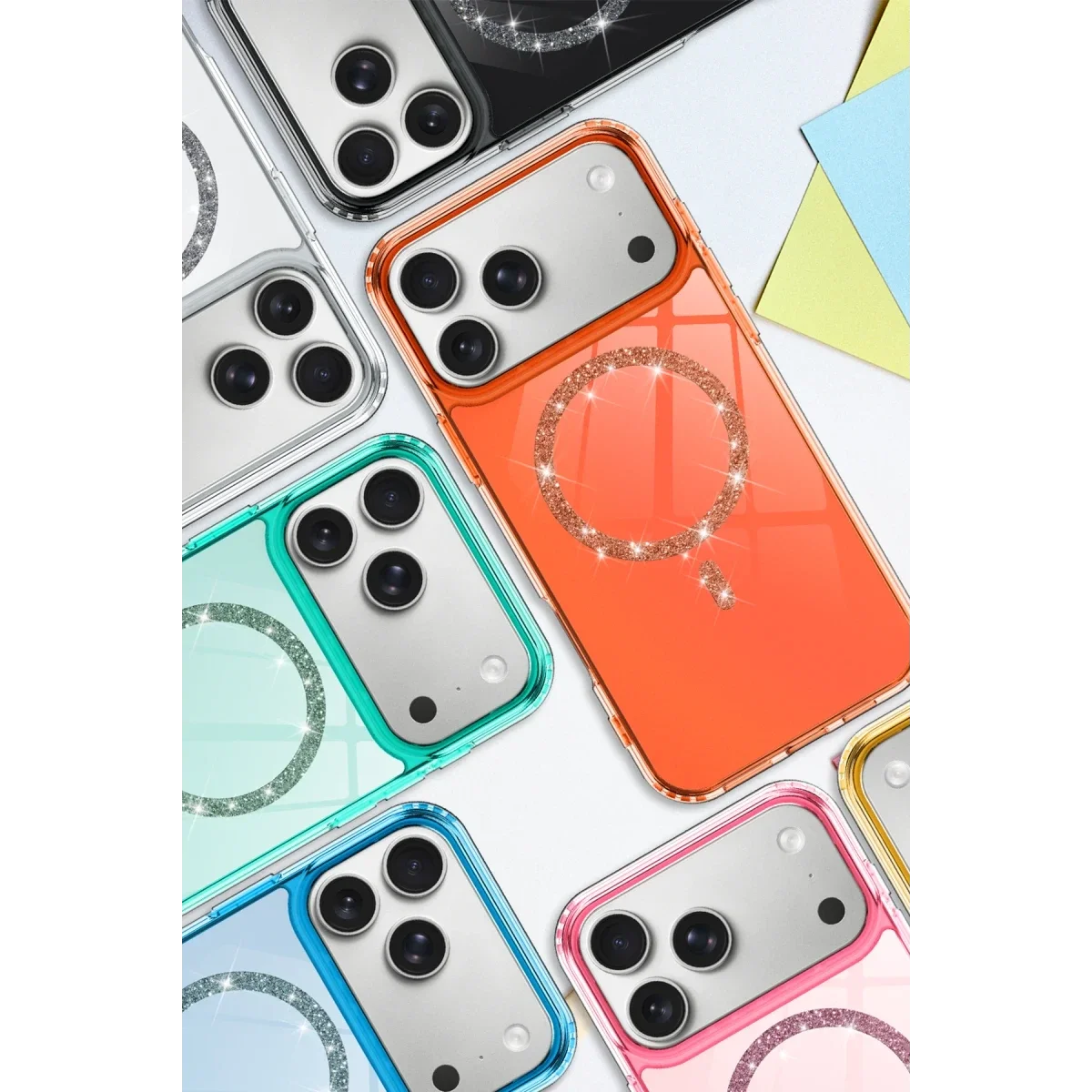 Apple iPhone 17 Pro Max Live Diamond Magsafe Kapak - Siyah görsel 3