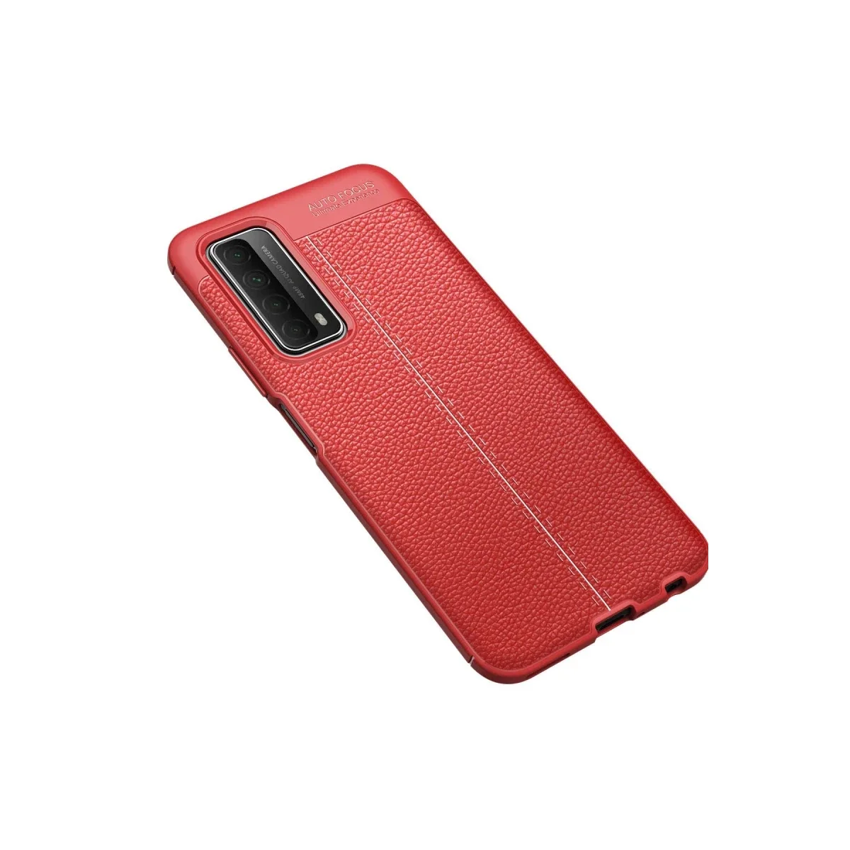 Huawei P Smart 2021 Kılıf Auto Focus Kapak - Kırmızı görsel 2