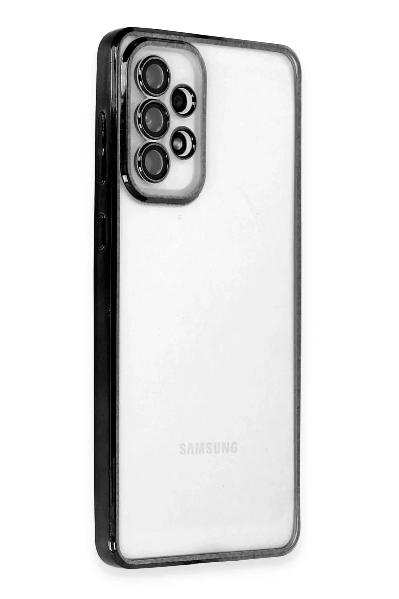 Samsung Galaxy A53 5G Kılıf Razer Lensli Silikon - Siyah