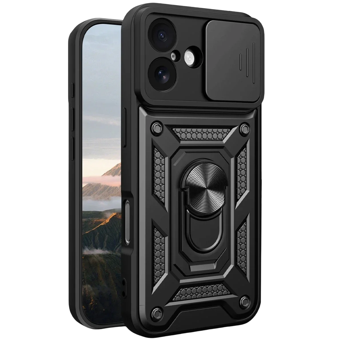 Apple iPhone 17 Pars Lens Yüzüklü Silikon - Siyah görsel 2