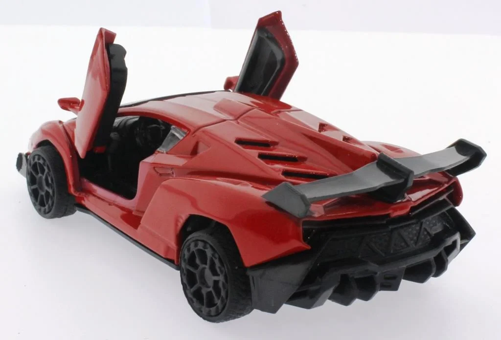 Çek Bırak Kırmızı Metal Spor Araba Sl6607B görsel 4