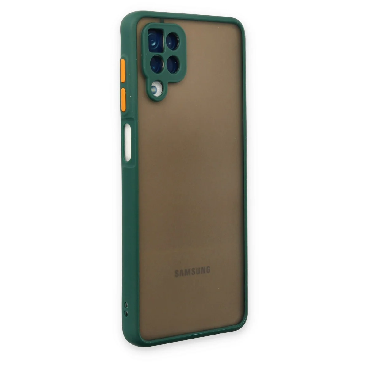 Samsung Galaxy A12 Kılıf Montreal Silikon Kapak - Yeşil görsel 3