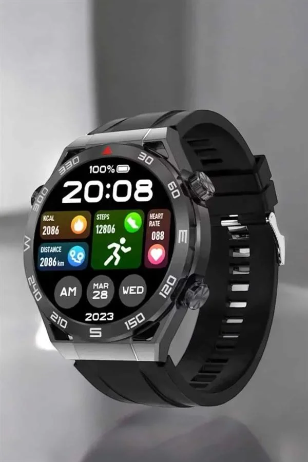 Akıllı Saat Yeni Nesil 2024 Model Metal Kordonlu Bluetooth Bağlantılı görsel 5