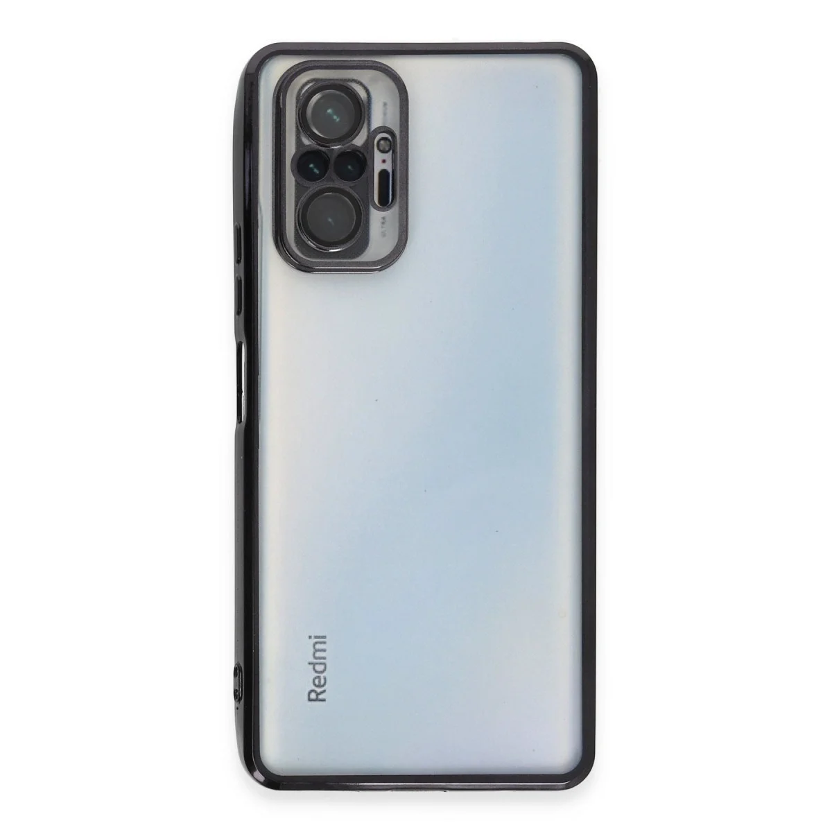 Xiaomi Redmi Note 10 Pro Kılıf Razer Lensli Silikon - Siyah görsel 2