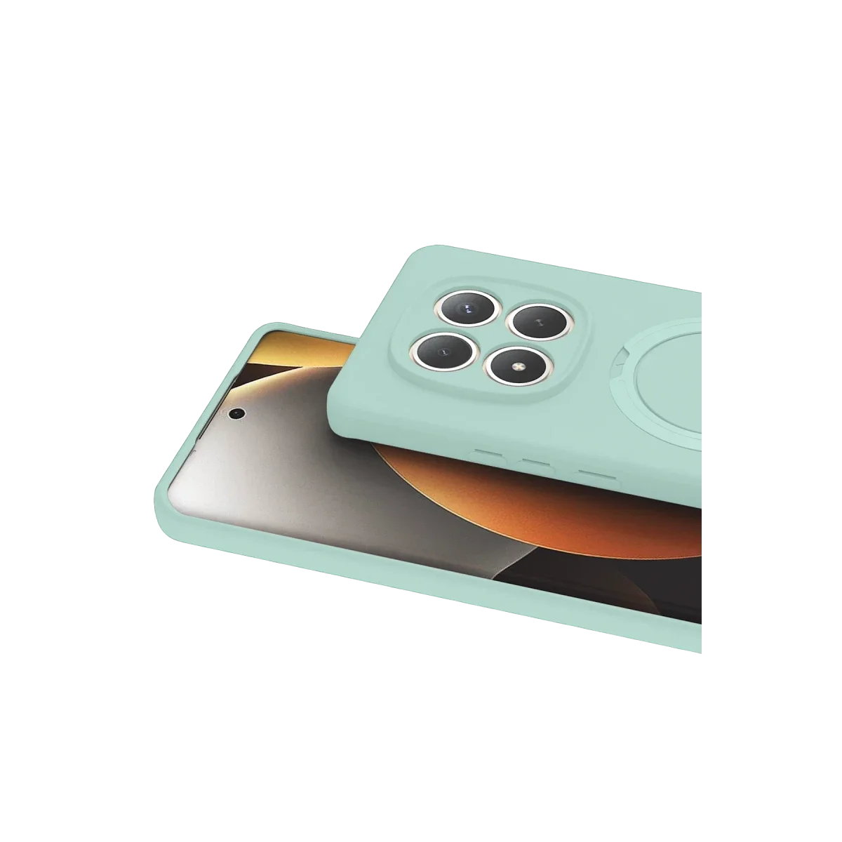 Xiaomi Redmi Note 15 Pro 5G Regal Magsafe Standlı Kapak - Su Yeşili görsel 2