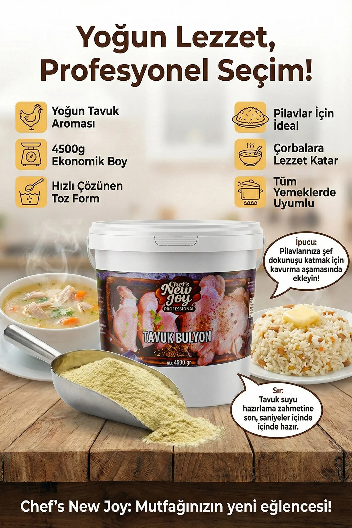 Tavuk Bulyon 4500 G X 2 Adet - 1 Koli (Koli Bazlı Avantaj Paketi) görsel 4