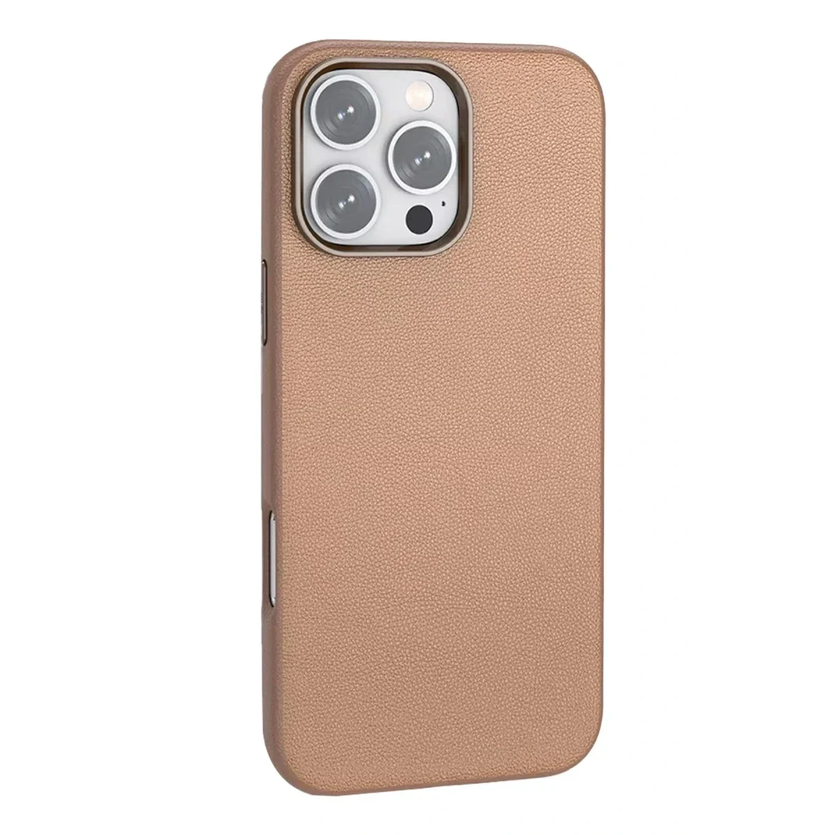 Joko Apple iPhone 16 Pro Max Wonder Deri Magsafe Kapak - Bronz