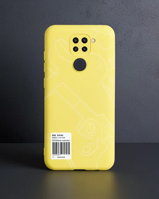 Xiaomi Redmi Note 9 Kılıf Nano İçi Kadife Silikon - Sarı