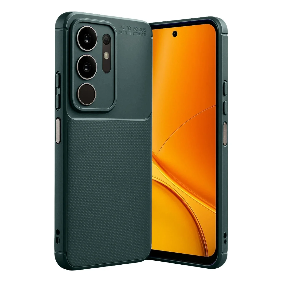 Vivo Y29 4g Auto Focus Karbon Kapak - Koyu Yeşil