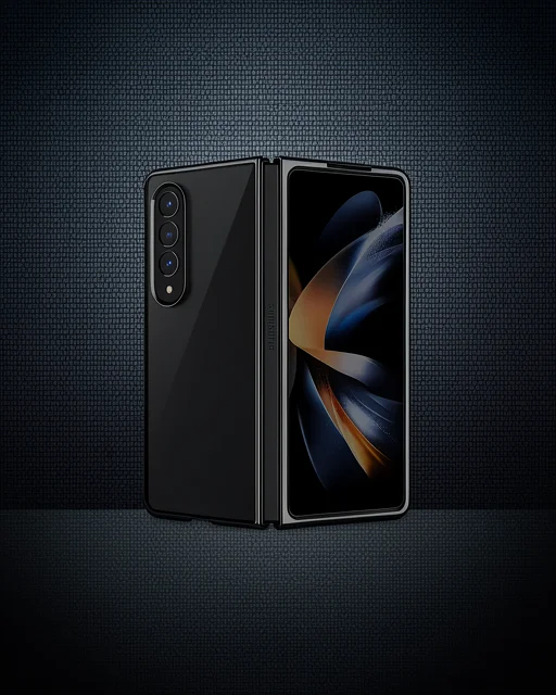 Samsung Galaxy Z Fold 4 Kılıf Fold Element Kapak - Siyah