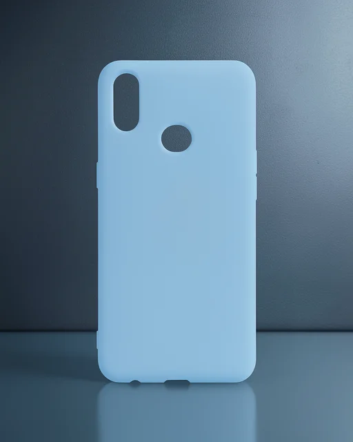 Samsung Galaxy A10s Kılıf Nano İçi Kadife Silikon - Mavi