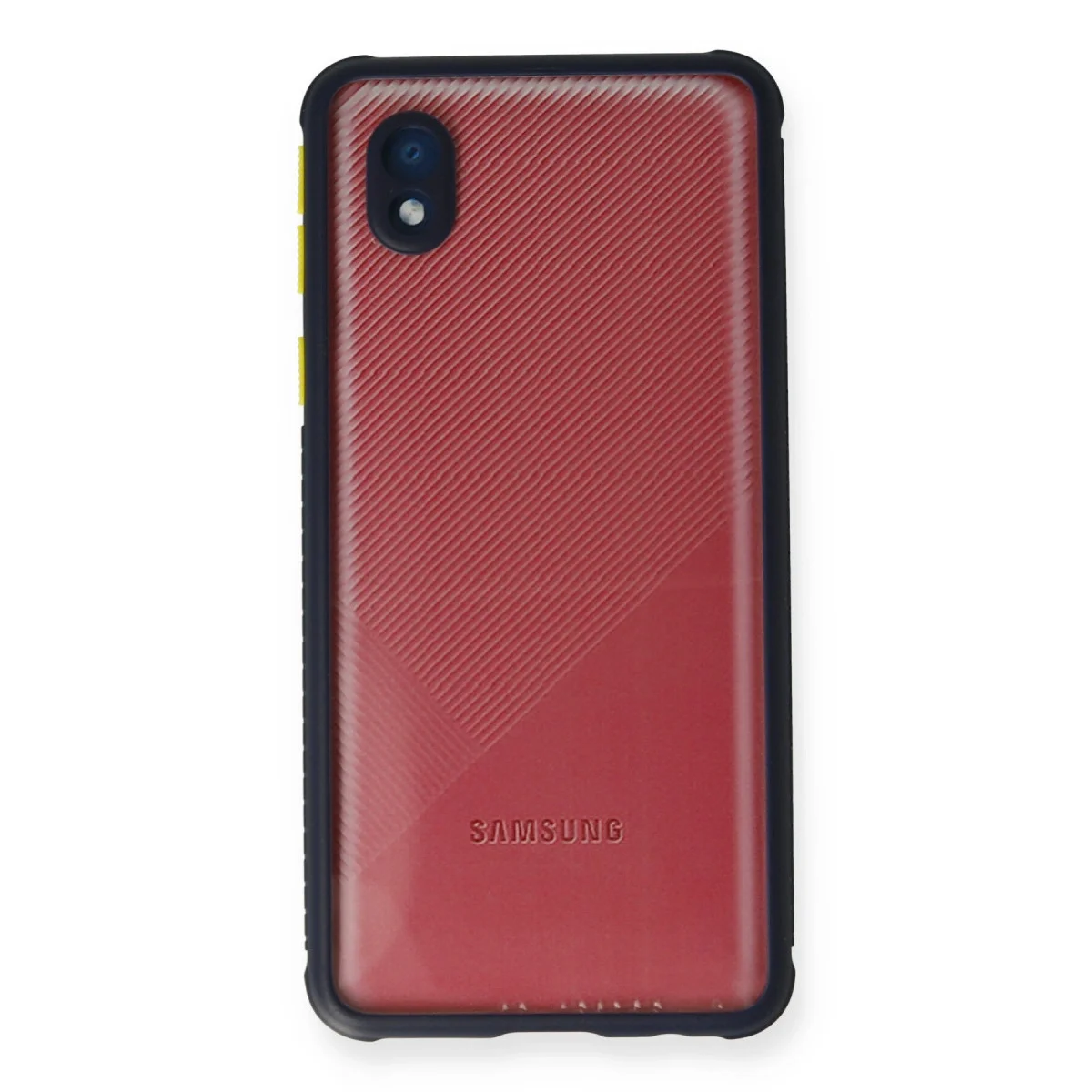 Samsung Galaxy A01 Core Kılıf Miami Şeffaf Silikon - Lacivert görsel 2