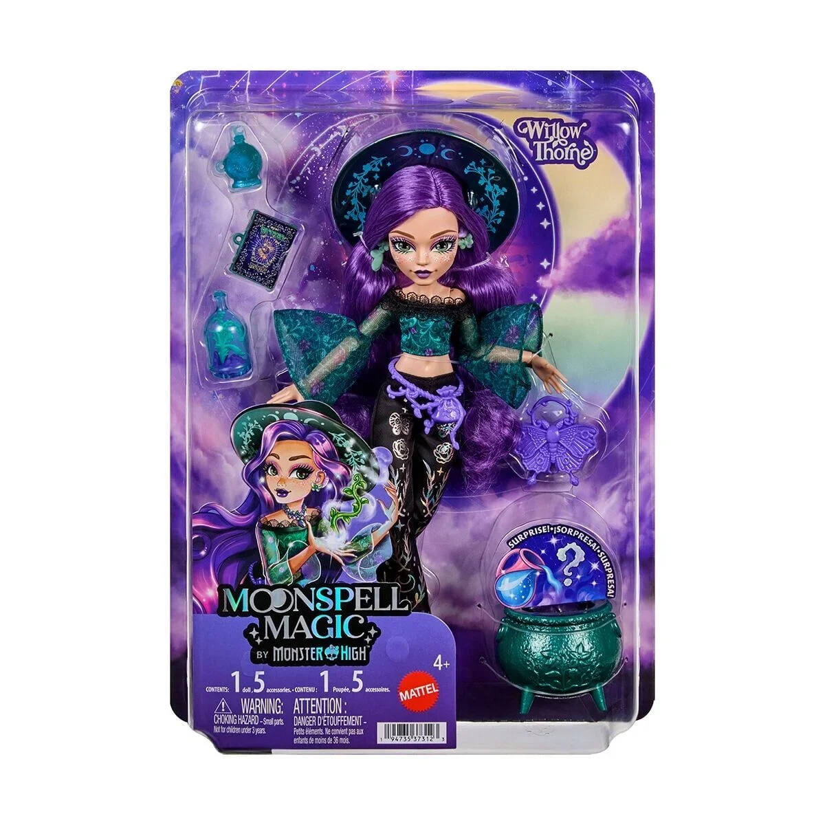 JMB92 Moonspell Magic By Monster High Willow Thorne görsel 5