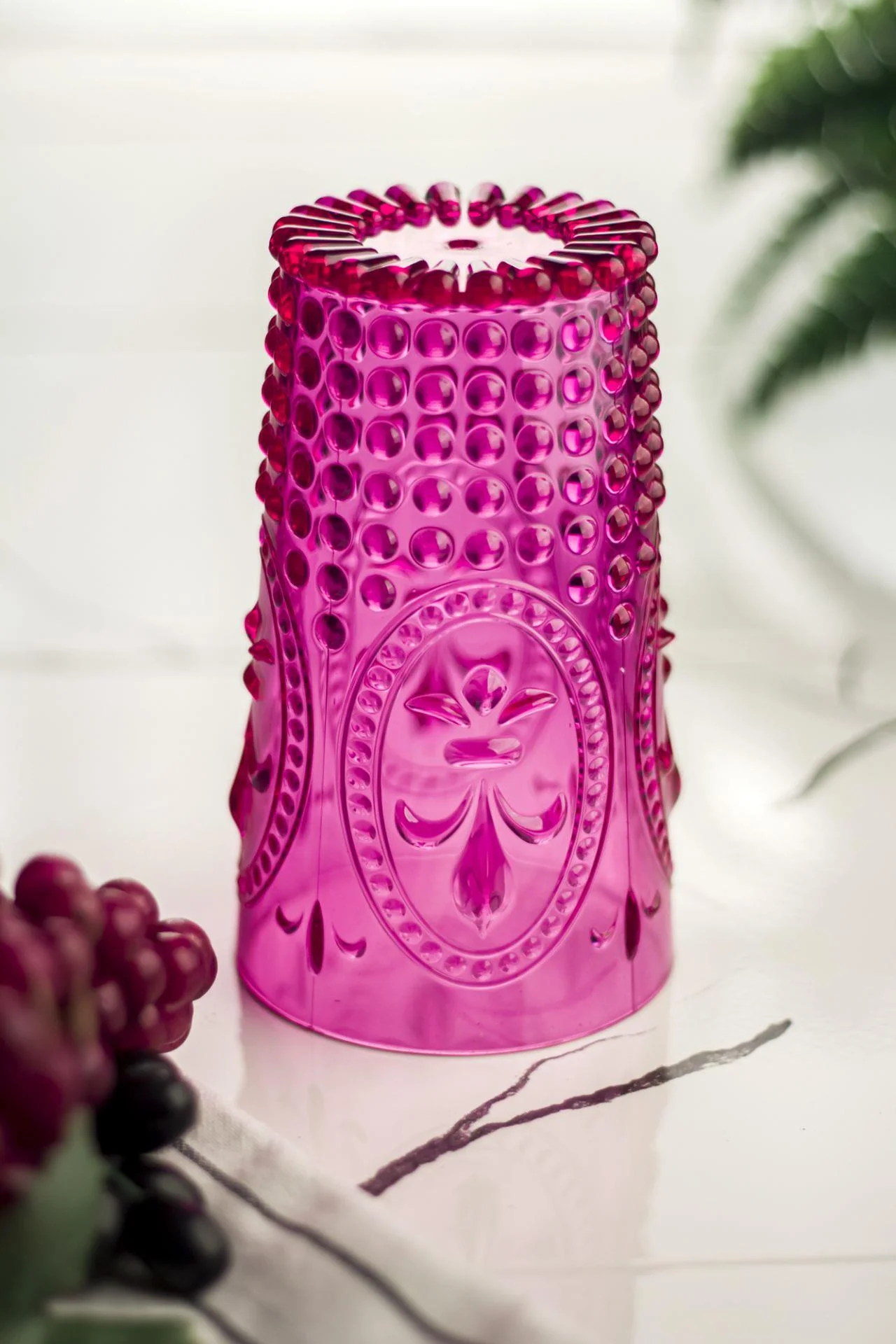 Akrilik Pembe Tekli Uzun Bardak & Su Meşrubat Bardağı 750 ml ( Büyük Boy & Cam Değildir ) görsel 3