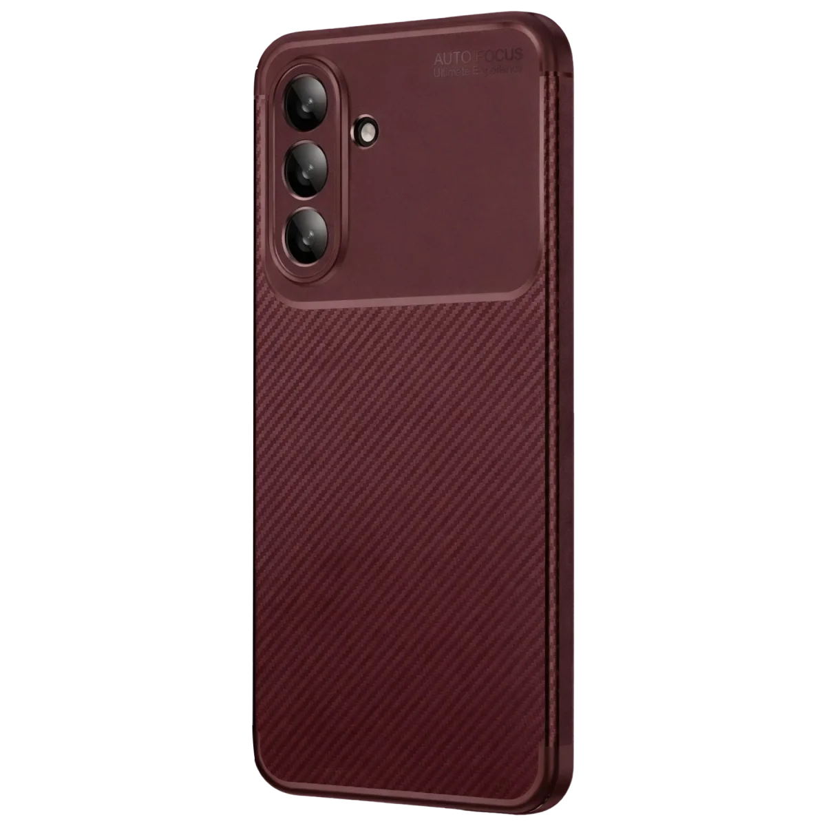 Samsung Galaxy A37 5g Auto Focus Karbon Kapak - Bordo görsel 3