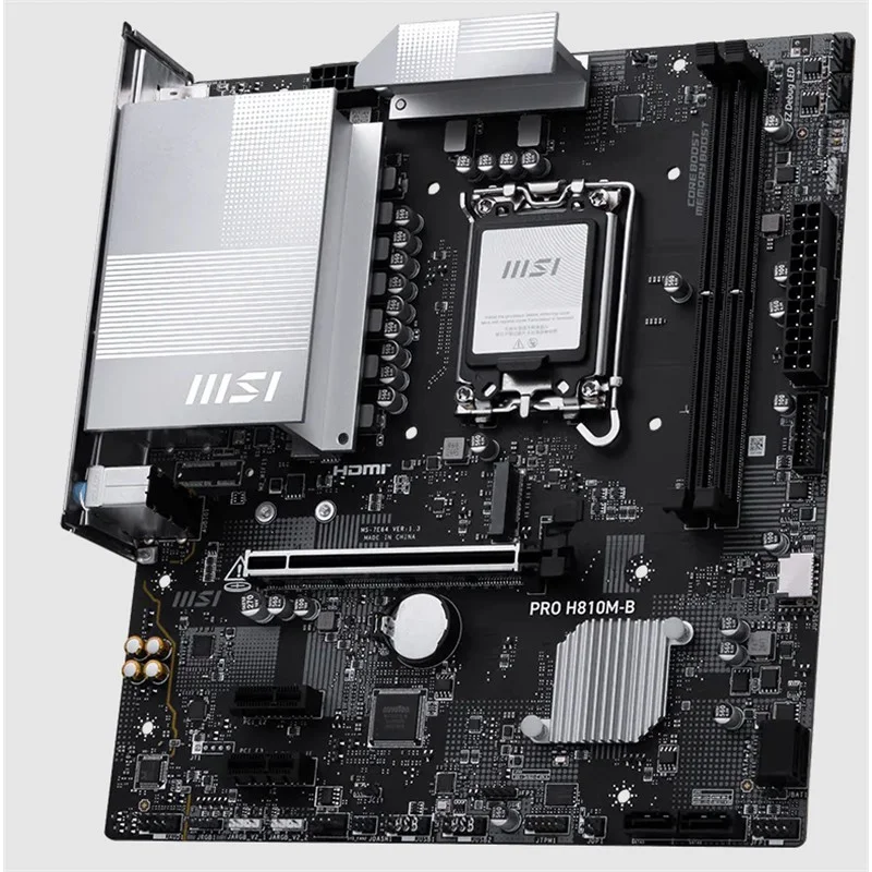 Pro H810M-B DDR5 6400MHZ 1XHDMI 1XDP 1XM.2 Matx 1851P ( Ultra Processors Serıes 2) görsel 3
