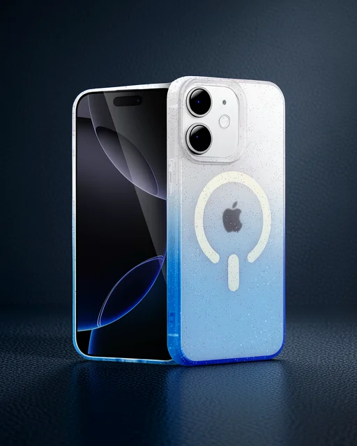 Apple İphone 11 Pummel Shiny Magsafe Kapak - Mavi