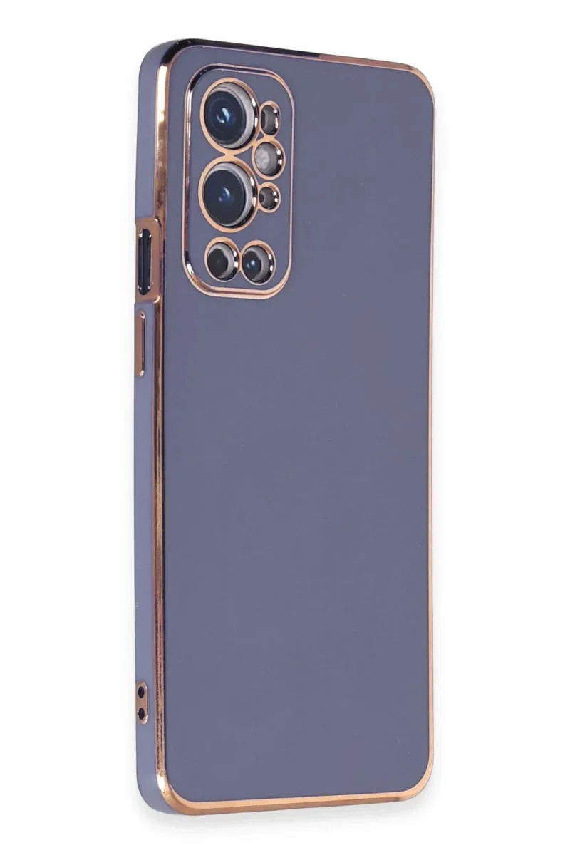 One Plus 9 Pro Kılıf Volet Silikon - Mavi görsel 2