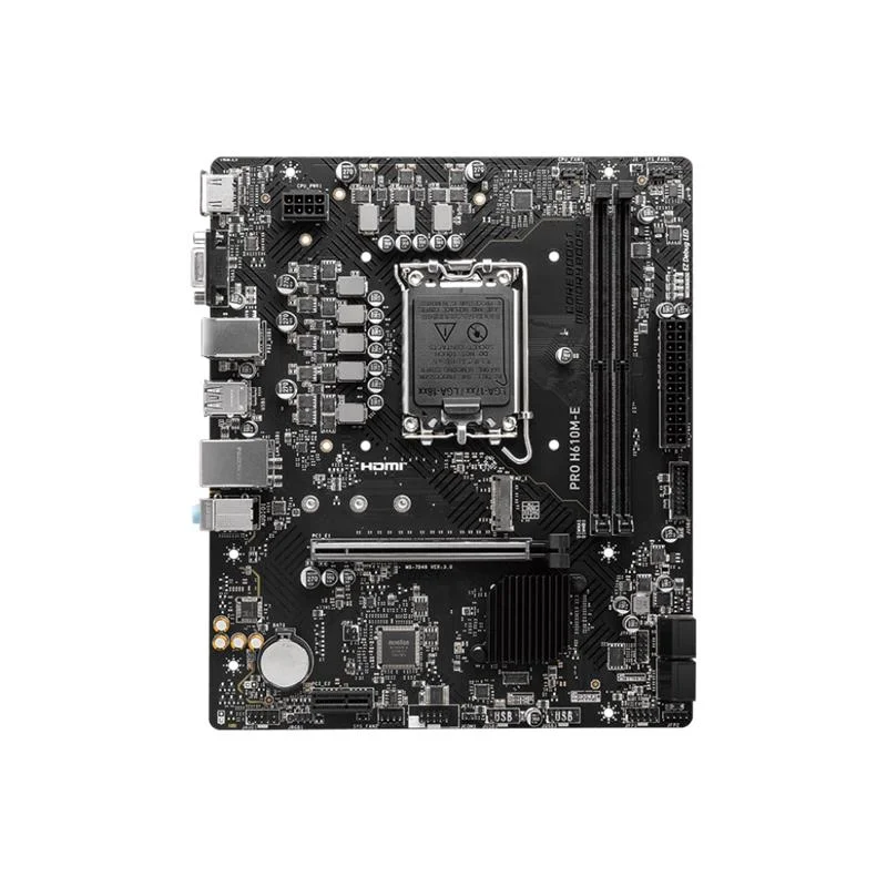 Pro H610M-E DDR5 5600MHZ 1XVGA 1XHDMI 1XM.2 Usb 3.2 Matx 1700P (12./ 13. Ve 14. Nesil İşlemci Uyumlu) görsel 2
