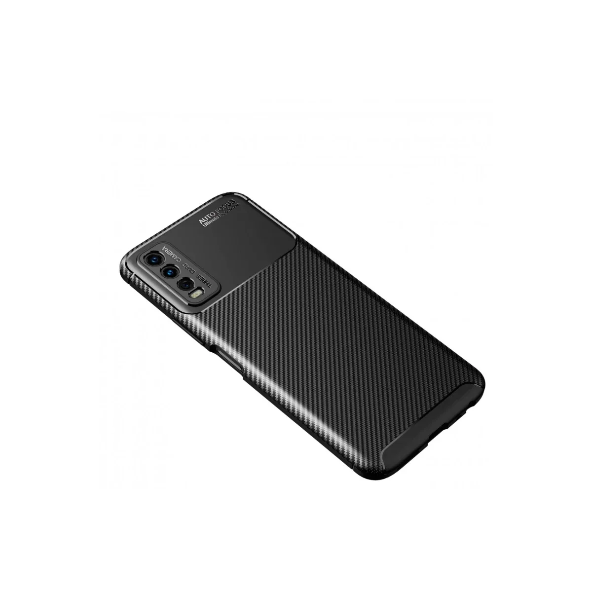 Vivo Y11S Kılıf Auto Focus Karbon Kapak - Siyah görsel 2