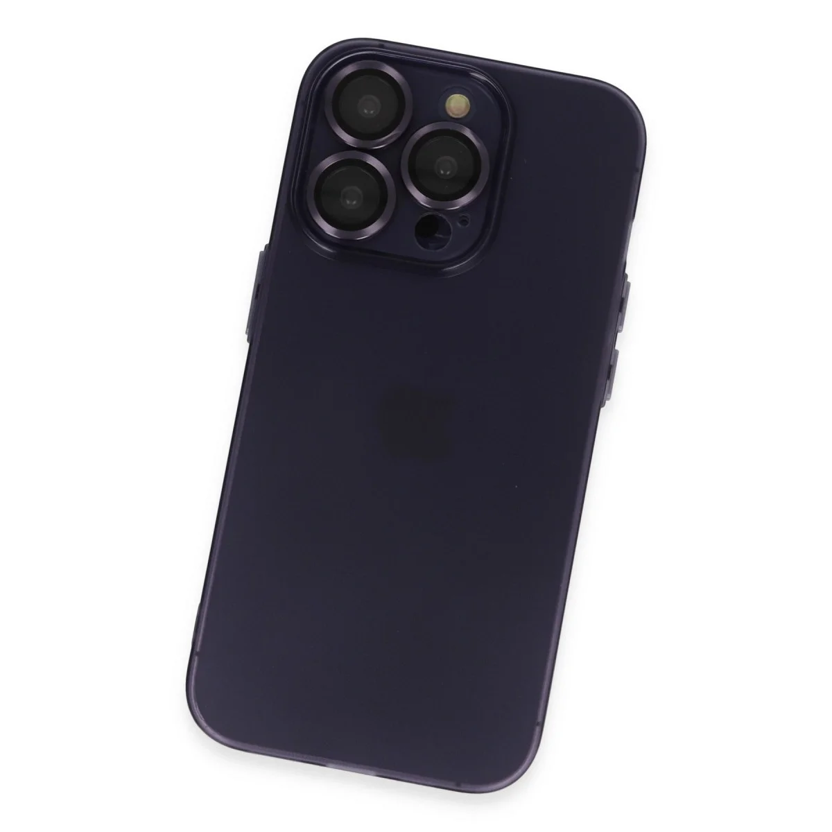 Apple İphone 14 Pro Max Kılıf Luko Lens Silikon - Derin Mor görsel 3