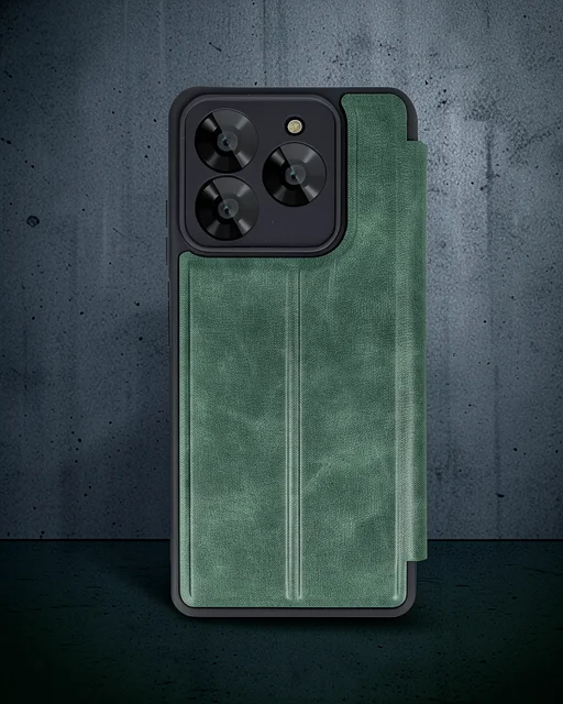 General Mobile Era 50 Kılıf Flip Cover - Koyu Yeşil
