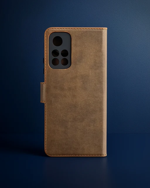 Xiaomi Redmi Note 11t Kılıf Trend S Plus Kapaklı Kılıf - Taba