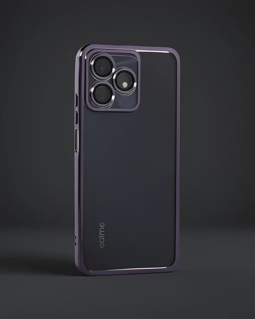 Realme C53 Kılıf Razer Lensli Silikon - Mor