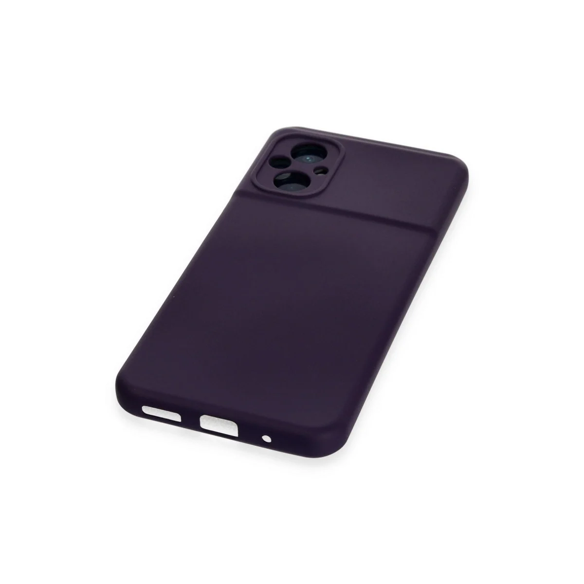 Xiaomi Poco M5 Kılıf Nano İçi Kadife Silikon - Mor görsel 4